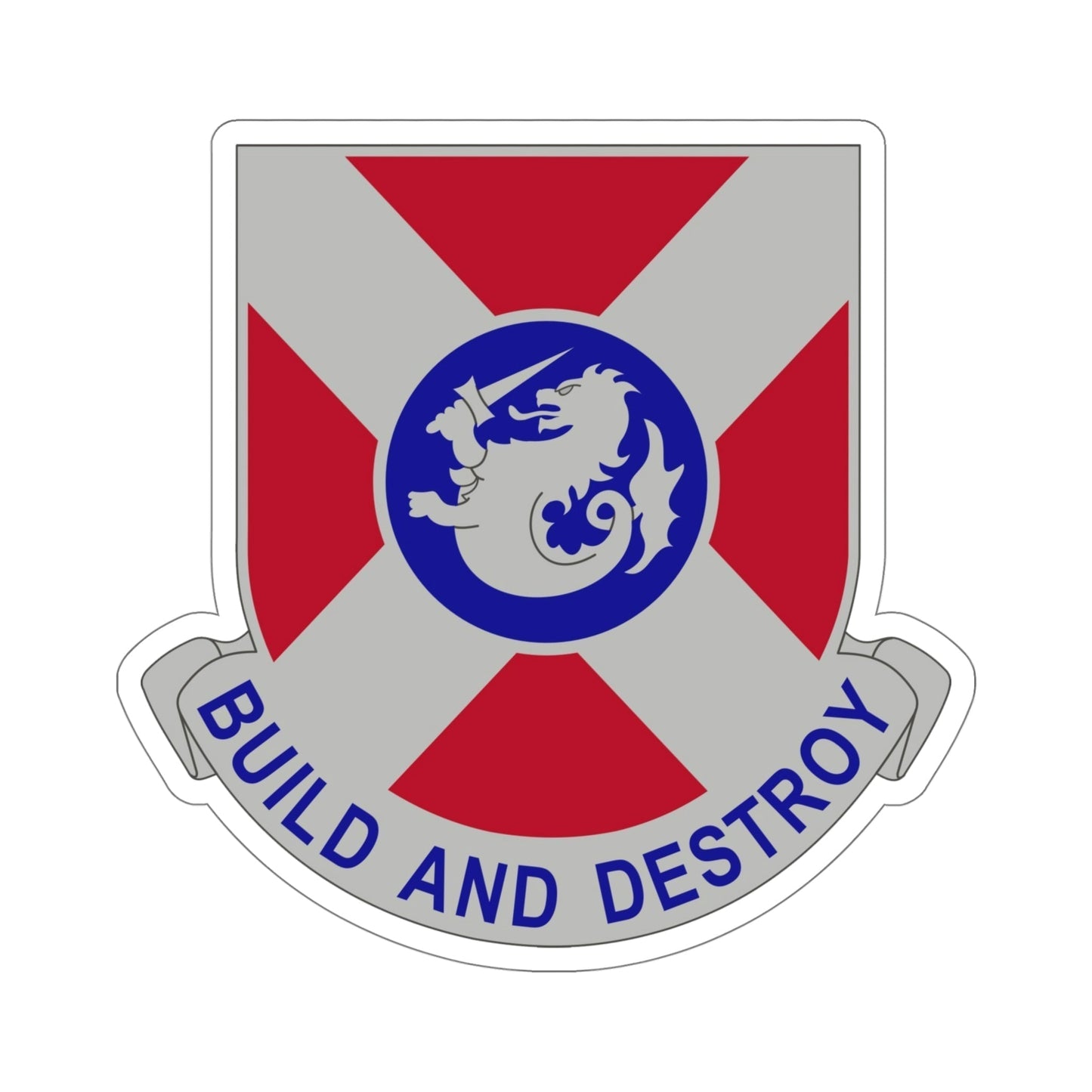 391 Engineer Battalion (U.S. Army) STICKER Vinyl Die-Cut Decal-5 Inch-The Sticker Space