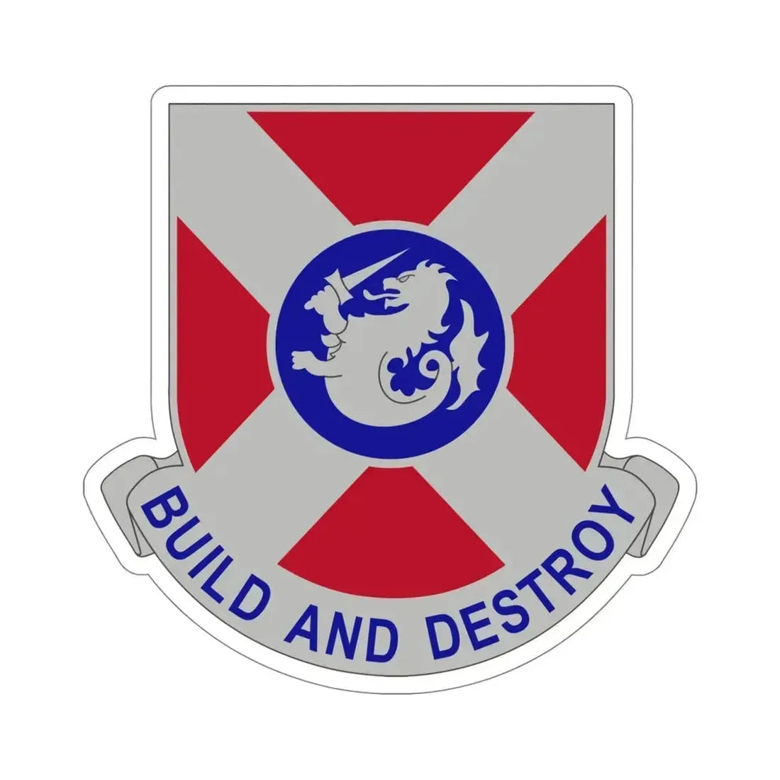 391 Engineer Battalion (U.S. Army) STICKER Vinyl Die-Cut Decal 5 Inch - The Sticker Space