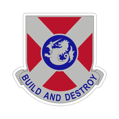 391 Engineer Battalion (U.S. Army) STICKER Vinyl Die-Cut Decal 5 Inch - The Sticker Space