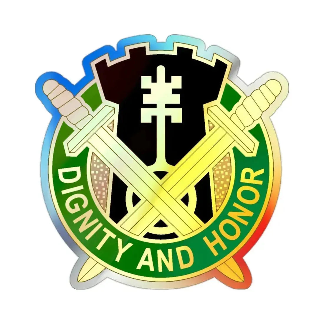 391 Military Police Battalion (U.S. Army) Holographic STICKER Die-Cut Vinyl Decal - The Sticker Space