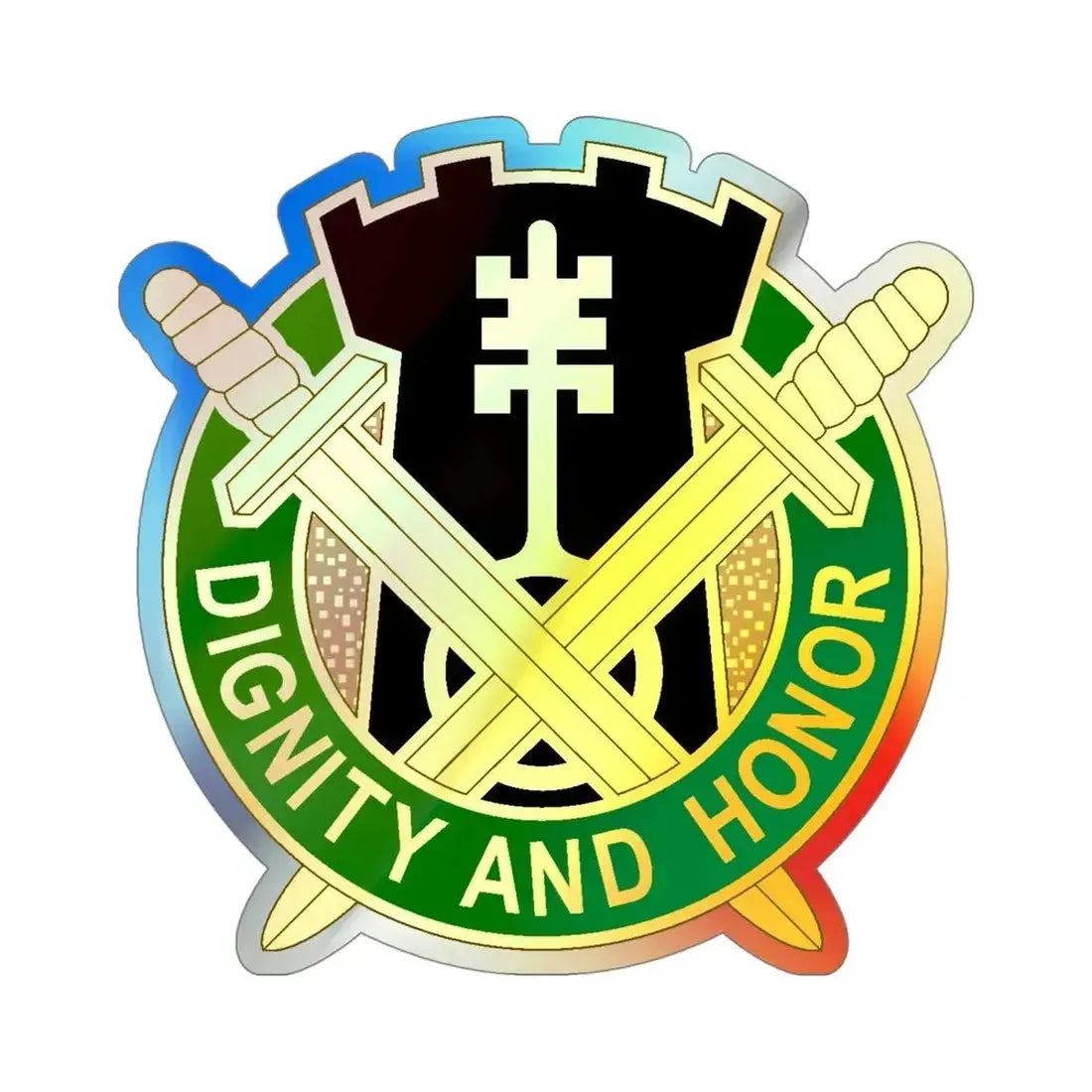 391 Military Police Battalion (U.S. Army) Holographic STICKER Die-Cut Vinyl Decal - The Sticker Space