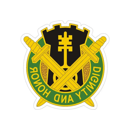 391 Military Police Battalion (U.S. Army) REVERSE PRINT Transparent Die-Cut STICKER - The Sticker Space