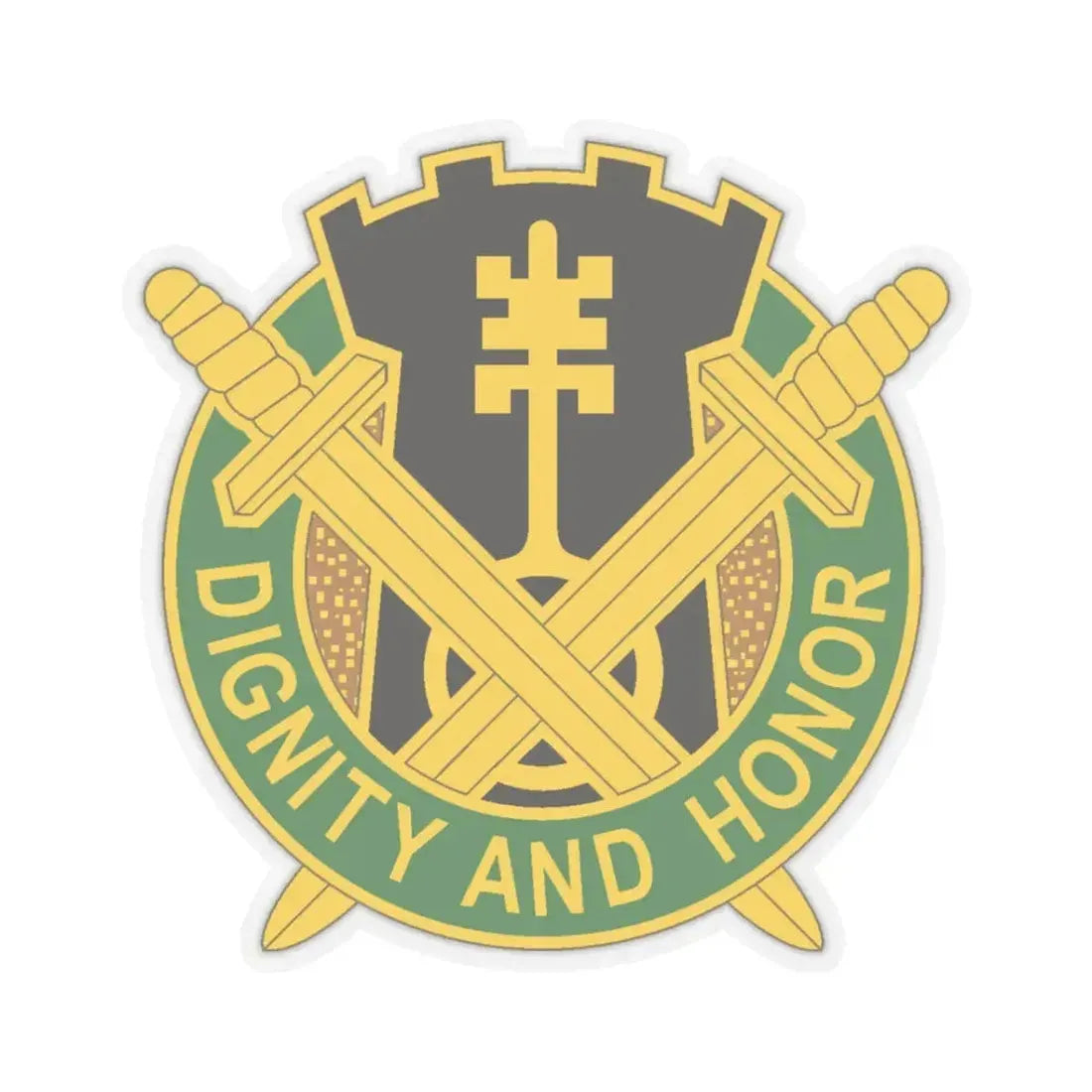 391 Military Police Battalion (U.S. Army) STICKER Vinyl Kiss-Cut Decal 3 Inch Transparent - The Sticker Space