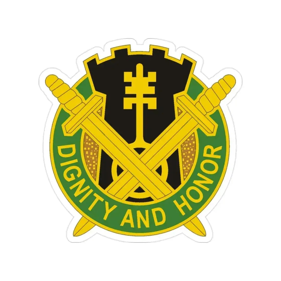 391 Military Police Battalion (U.S. Army) Transparent STICKER Die-Cut Vinyl Decal 2 Inch - The Sticker Space
