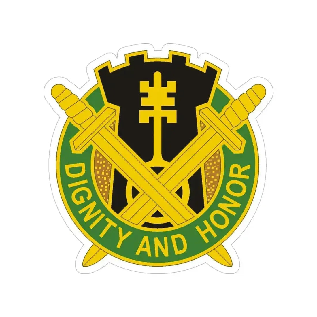 391 Military Police Battalion (U.S. Army) Transparent STICKER Die-Cut Vinyl Decal 5 Inch - The Sticker Space