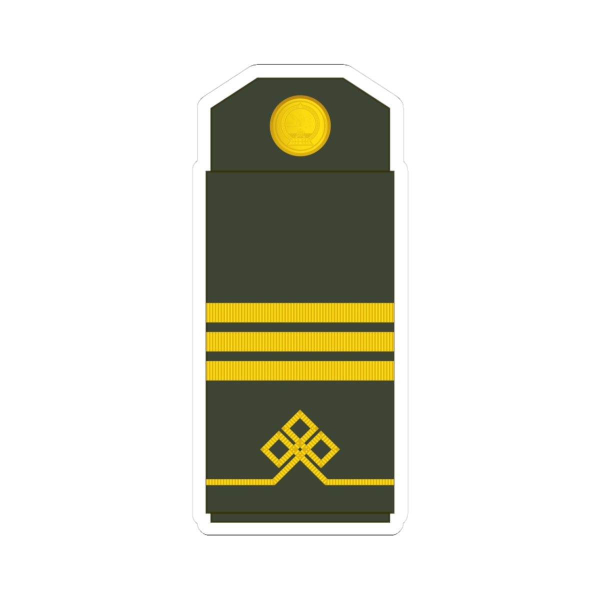 04 Mongolian Army SCP (Mongolia) (Military Rank) STICKER Vinyl Kiss-Cut Decal