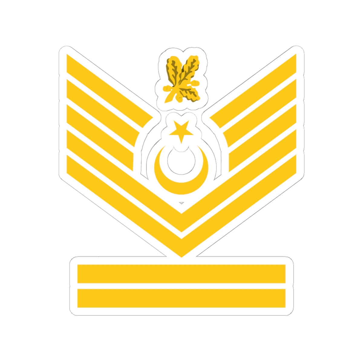 Navy TUR OR 09 (Turkey) (Military Rank) STICKER Vinyl Kiss-Cut Decal