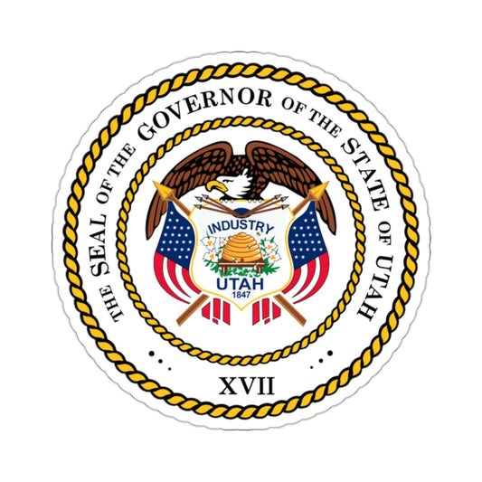 Seal of the Governor of Utah 2011 - STICKER Vinyl Kiss-Cut Decal