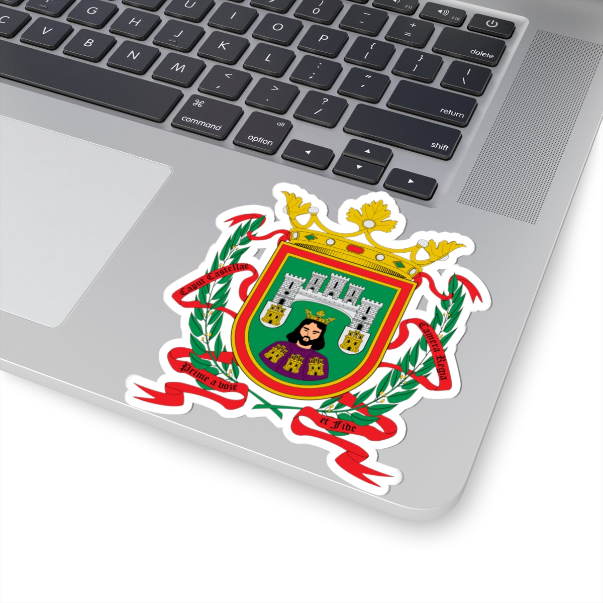 Escudo de Burgos (Spain) (Coat of Arms) STICKER Vinyl Kiss-Cut Decal