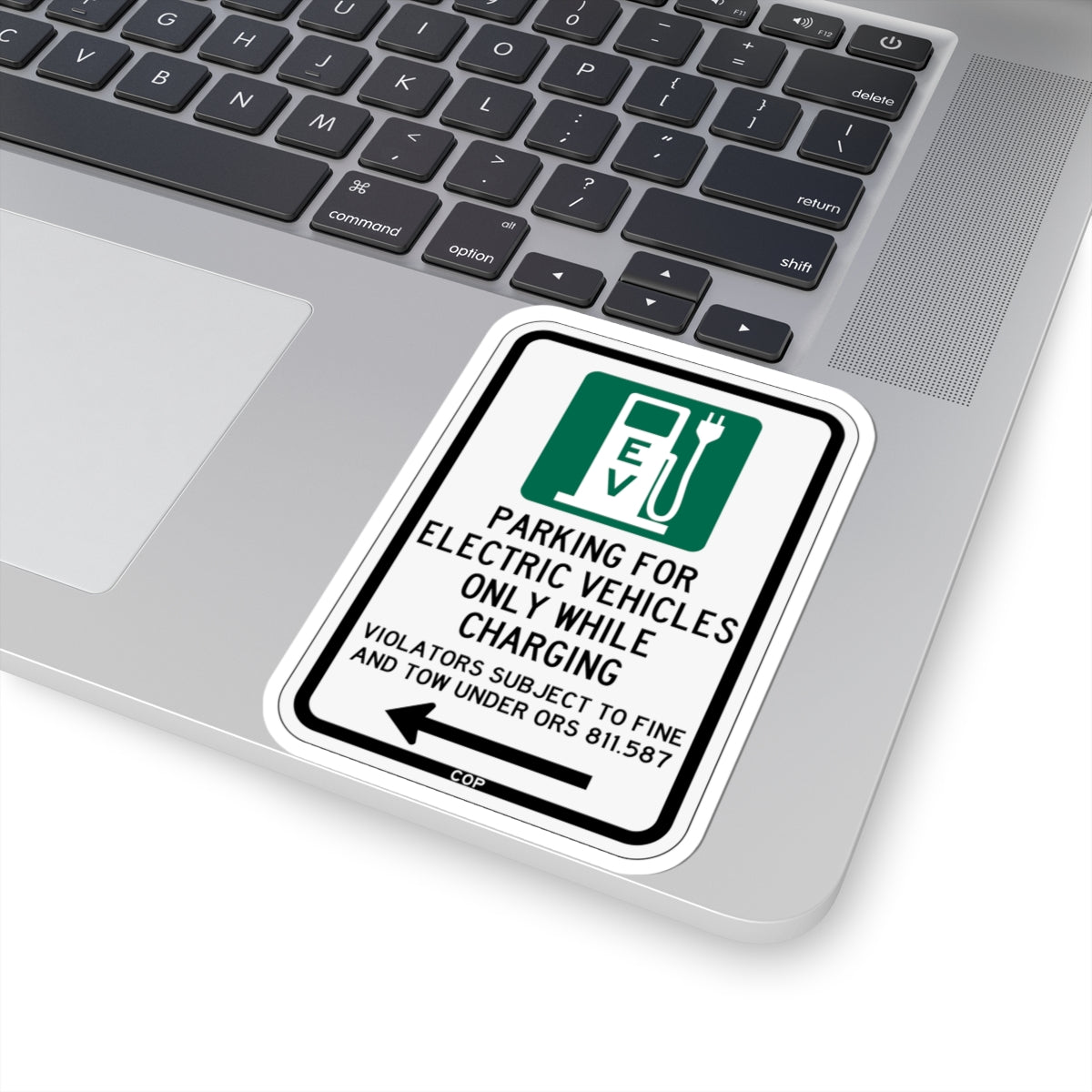 PBOT Road sign P1911L (Oregon) (Road Sign) STICKER Vinyl Kiss-Cut Decal