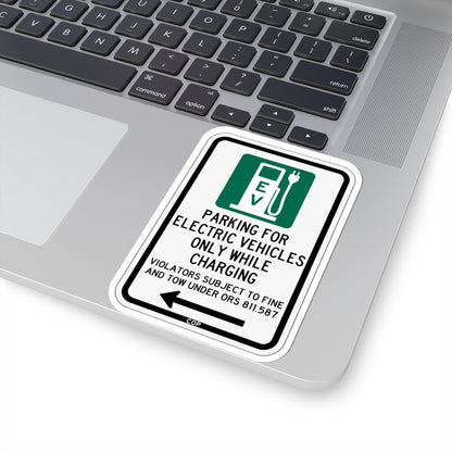PBOT Road sign P1911L (Oregon) (Road Sign) STICKER Vinyl Kiss-Cut Decal