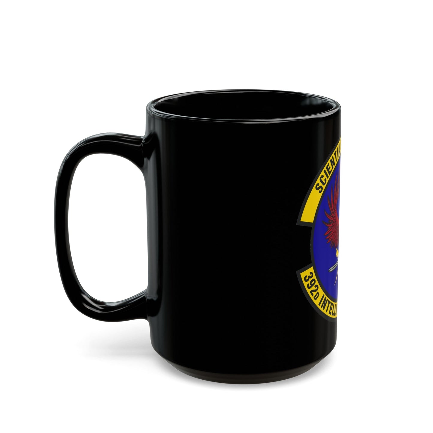 392 Intelligence Squadron ACC (U.S. Air Force) Black Coffee Mug-The Sticker Space