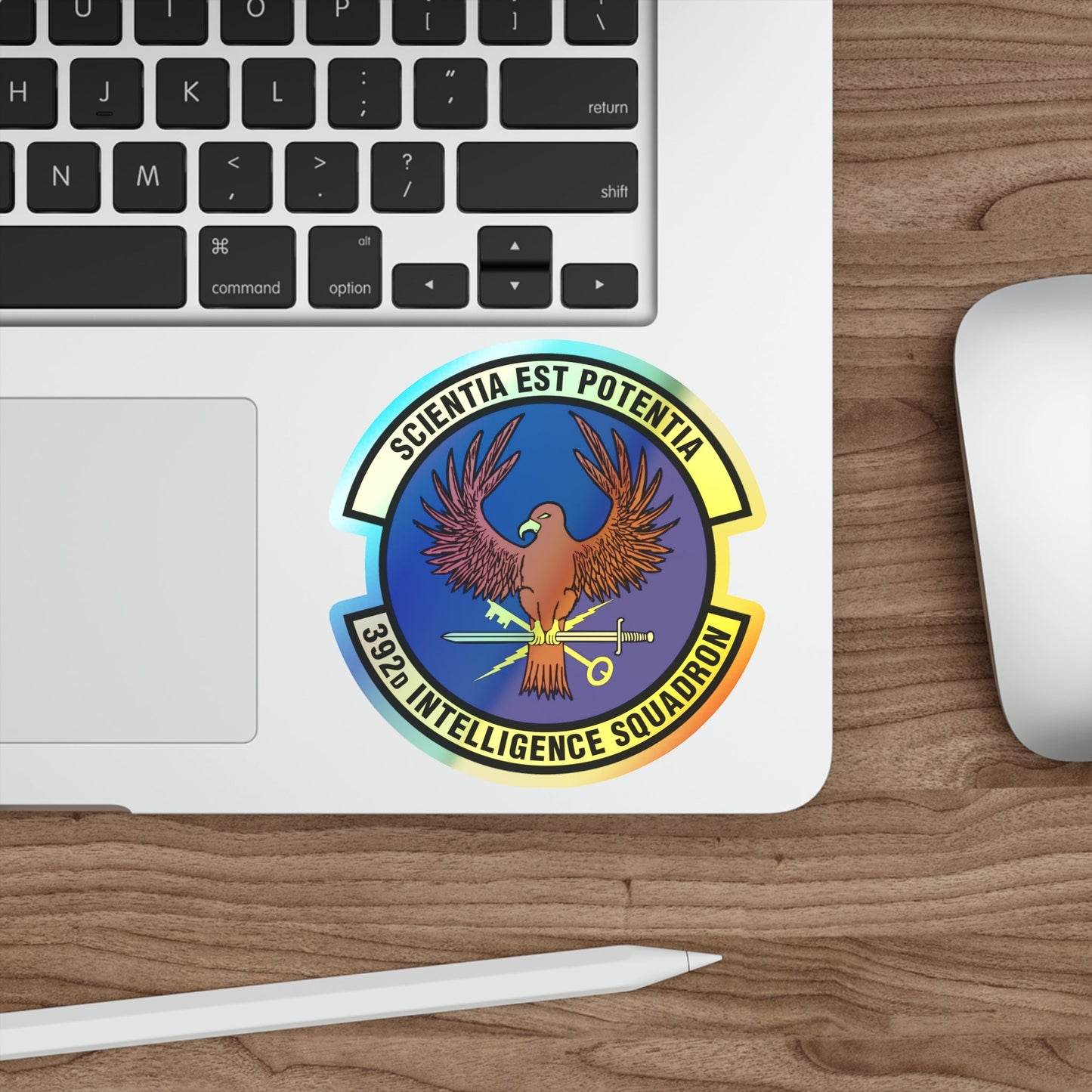 392 Intelligence Squadron ACC (U.S. Air Force) Holographic STICKER Die-Cut Vinyl Decal-The Sticker Space