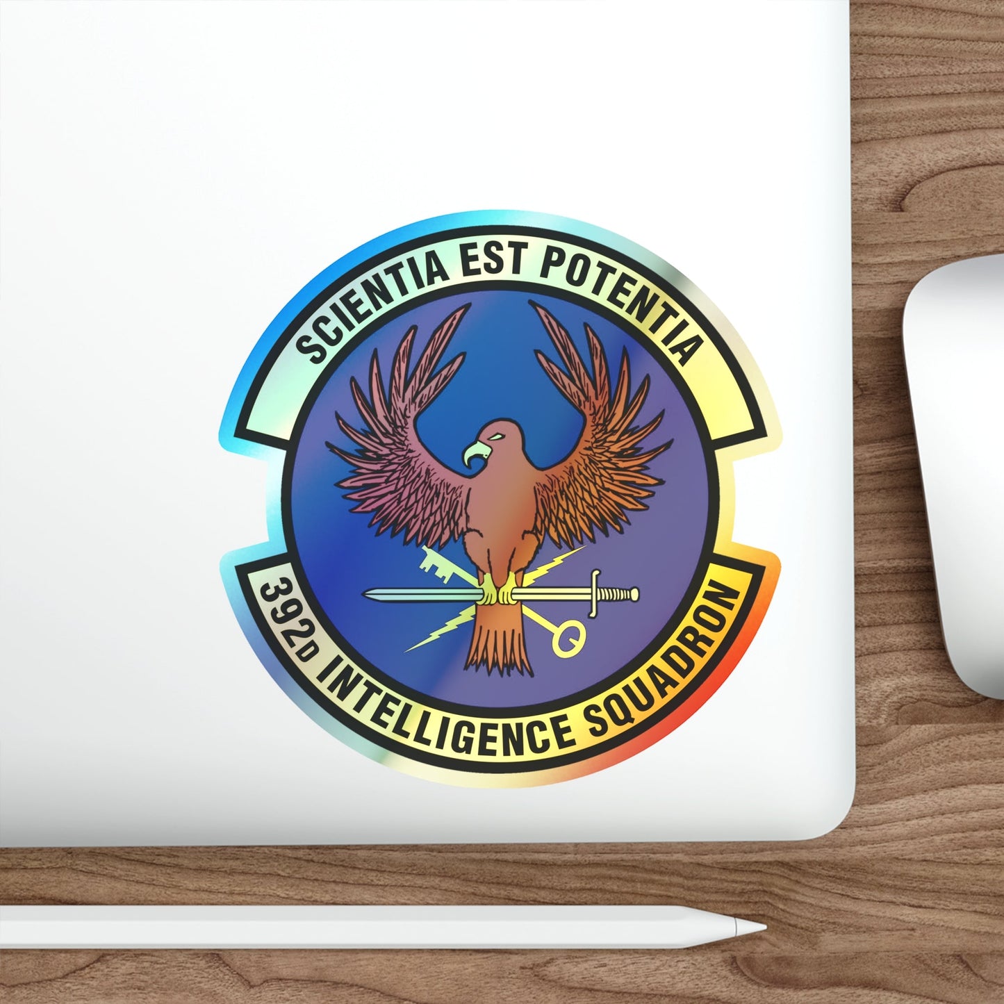 392 Intelligence Squadron ACC (U.S. Air Force) Holographic STICKER Die-Cut Vinyl Decal-The Sticker Space