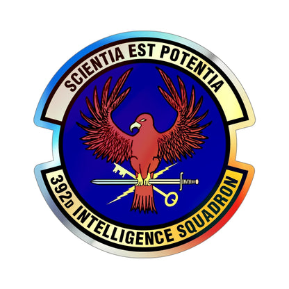 392 Intelligence Squadron ACC (U.S. Air Force) Holographic STICKER Die-Cut Vinyl Decal-5 Inch-The Sticker Space