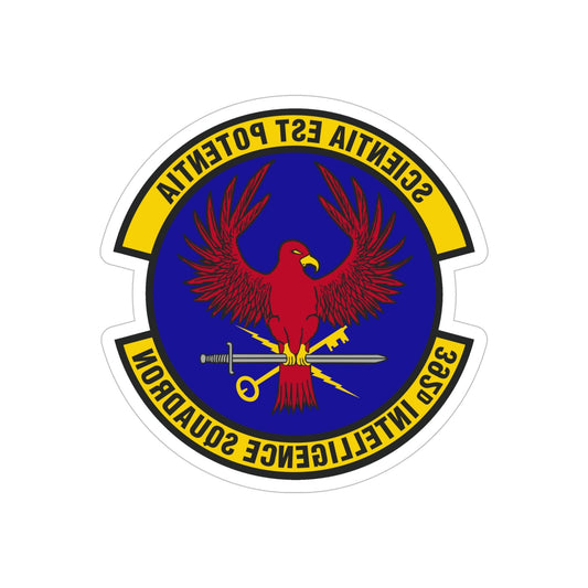 392 Intelligence Squadron ACC (U.S. Air Force) REVERSE PRINT Transparent STICKER-6" × 6"-The Sticker Space