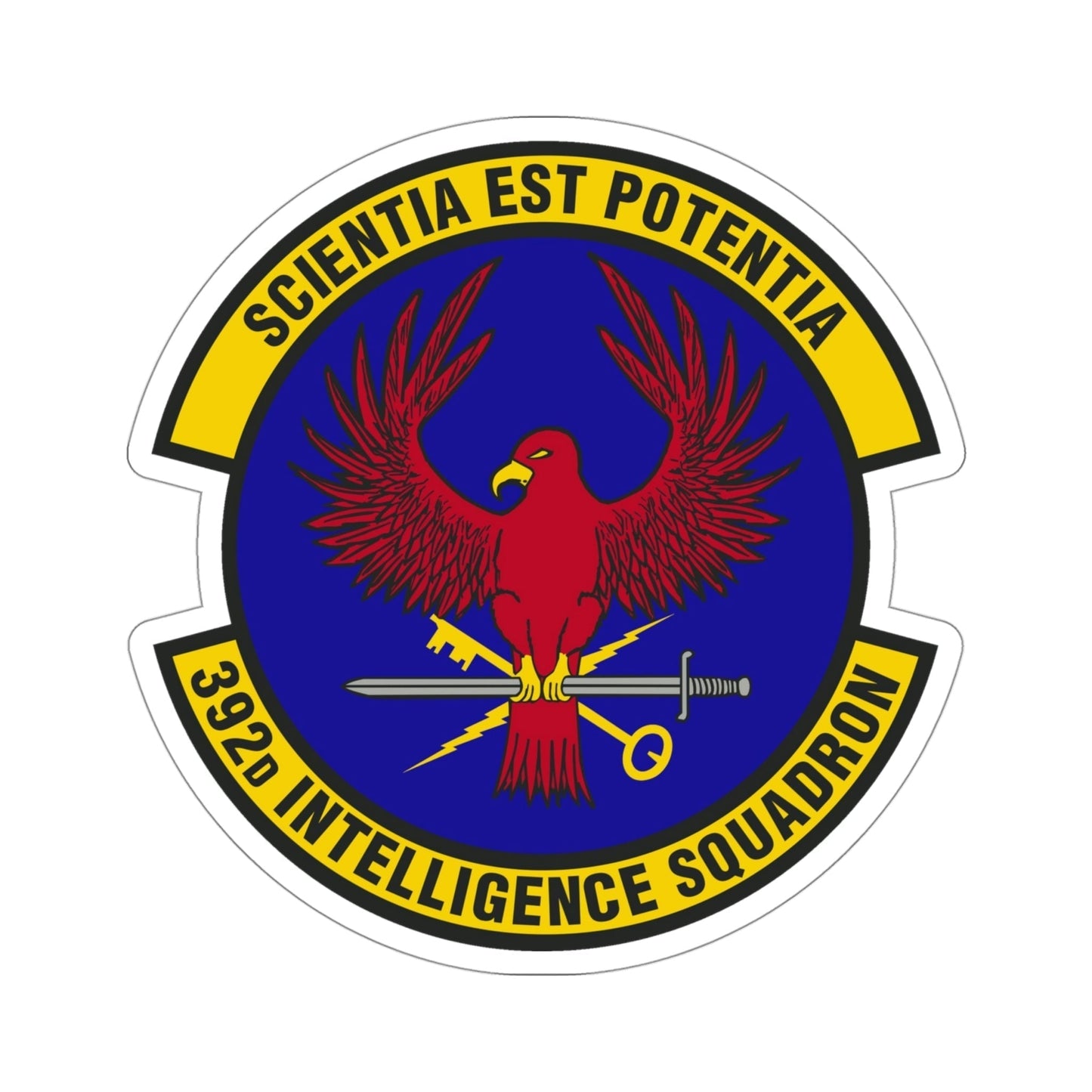 392 Intelligence Squadron ACC (U.S. Air Force) STICKER Vinyl Die-Cut Decal-4 Inch-The Sticker Space