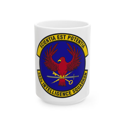 392 Intelligence Squadron ACC (U.S. Air Force) White Coffee Mug-15oz-The Sticker Space