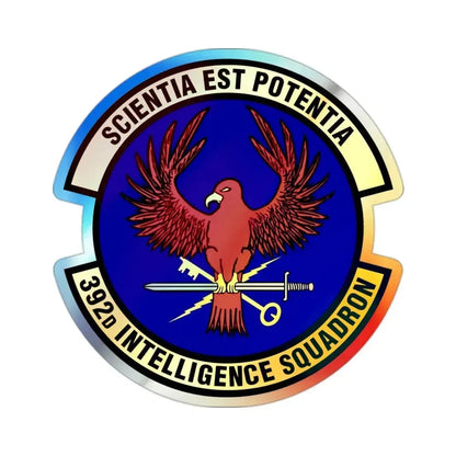 392 Intelligence Squadron ACC (U.S. Air Force) Holographic STICKER Die-Cut Vinyl Decal 2 Inch Holographic - The Sticker Space