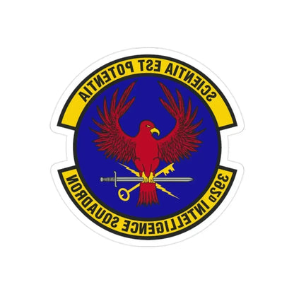 392 Intelligence Squadron ACC (U.S. Air Force) REVERSE PRINT Transparent Die-Cut STICKER - The Sticker Space