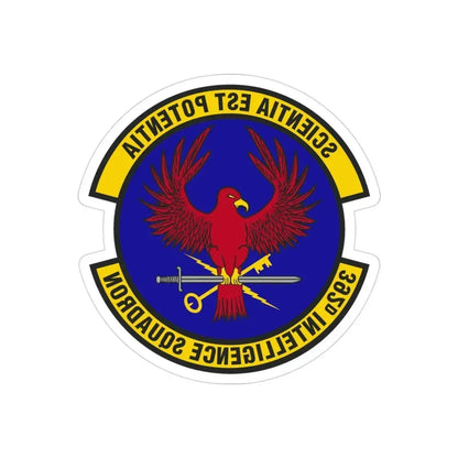392 Intelligence Squadron ACC (U.S. Air Force) REVERSE PRINT Transparent Die-Cut STICKER - The Sticker Space