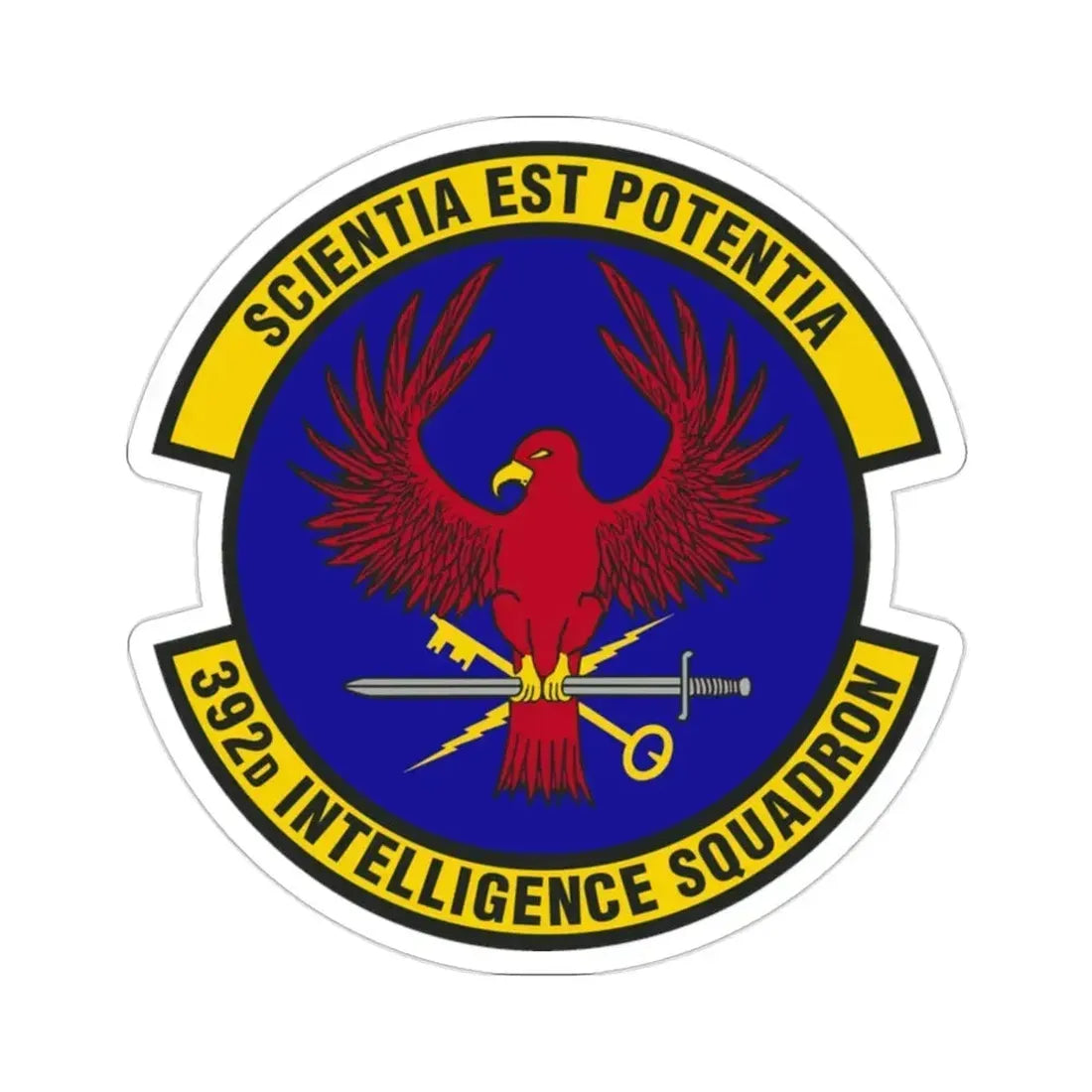392 Intelligence Squadron ACC (U.S. Air Force) STICKER Vinyl Die-Cut Decal 2 Inch - The Sticker Space