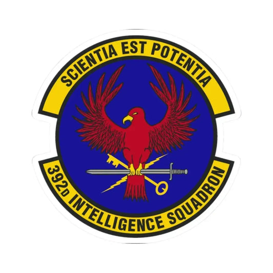 392 Intelligence Squadron ACC (U.S. Air Force) STICKER Vinyl Kiss-Cut Decal 2 Inch White - The Sticker Space