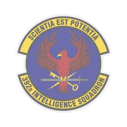 392 Intelligence Squadron ACC (U.S. Air Force) STICKER Vinyl Kiss-Cut Decal 3 Inch Transparent - The Sticker Space