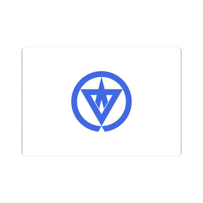 Flag of Nishinoomote Kagoshima (Japan) STICKER Vinyl Kiss-Cut Decal
