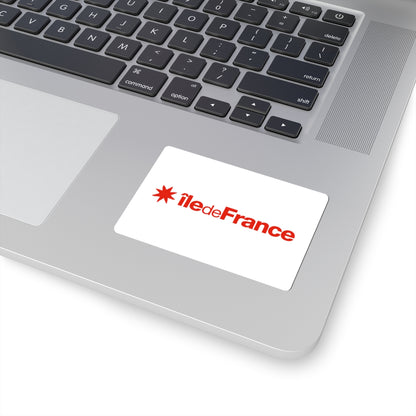 Flag of the Ile-de-France Region (France) STICKER Vinyl Kiss-Cut Decal