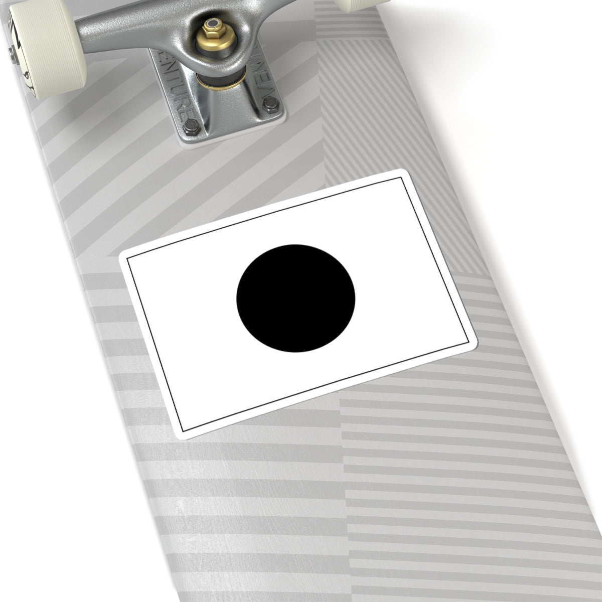 Flag of Japan monocrome (Japan) STICKER Vinyl Kiss-Cut Decal