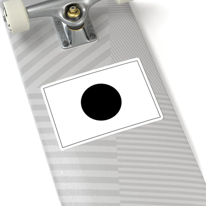 Flag of Japan monocrome (Japan) STICKER Vinyl Kiss-Cut Decal