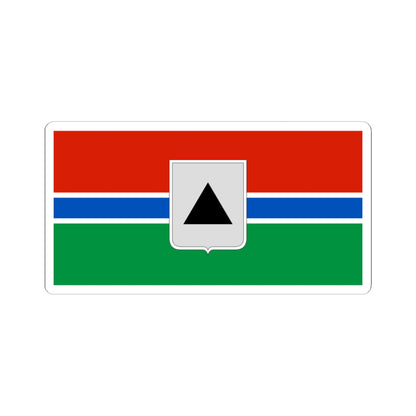 Flag of Magnitogorsk Chelyabinsk oblast 1998 (Russia) STICKER Vinyl Kiss-Cut Decal