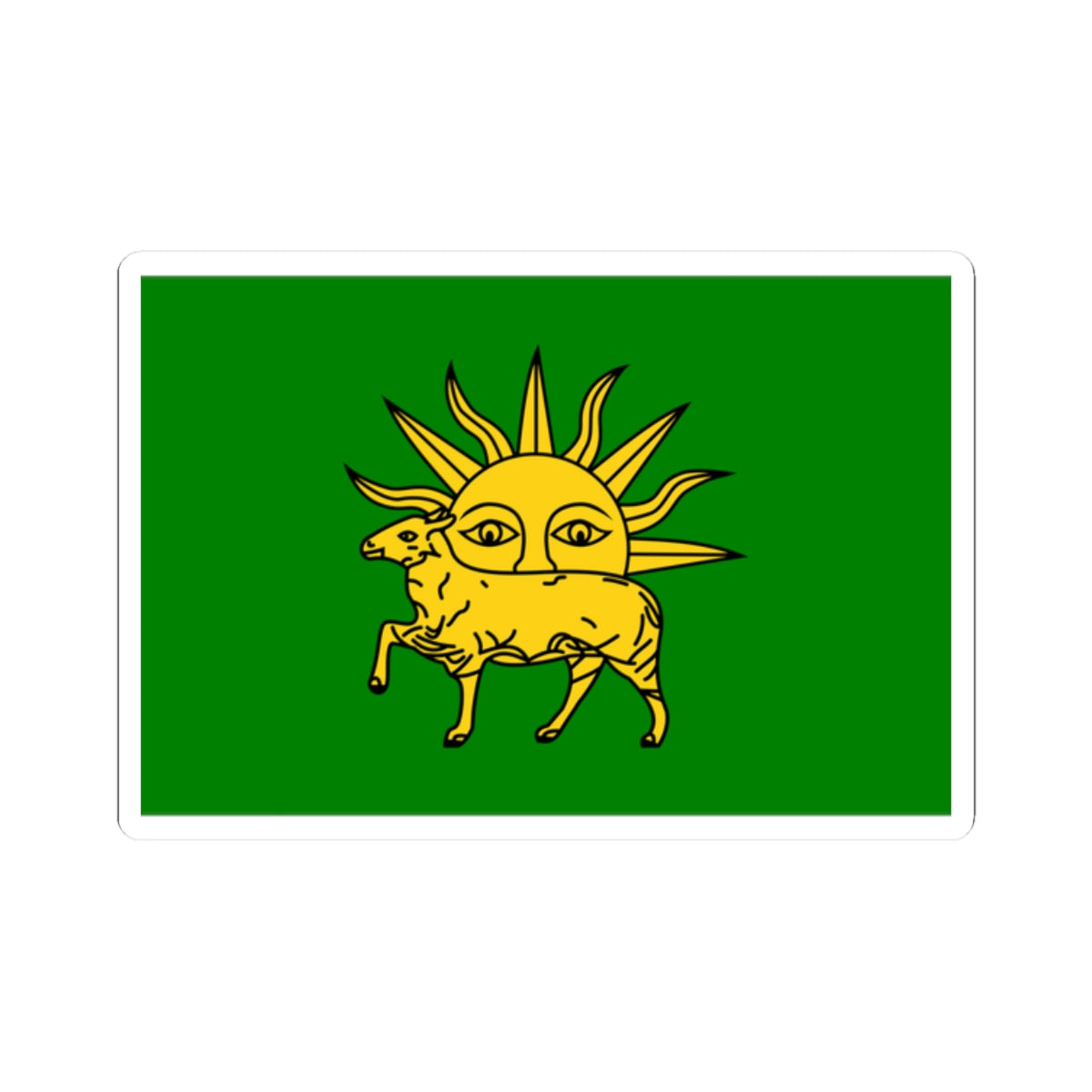 Flag of Shah Tahmasp I (Iran) STICKER Vinyl Kiss-Cut Decal