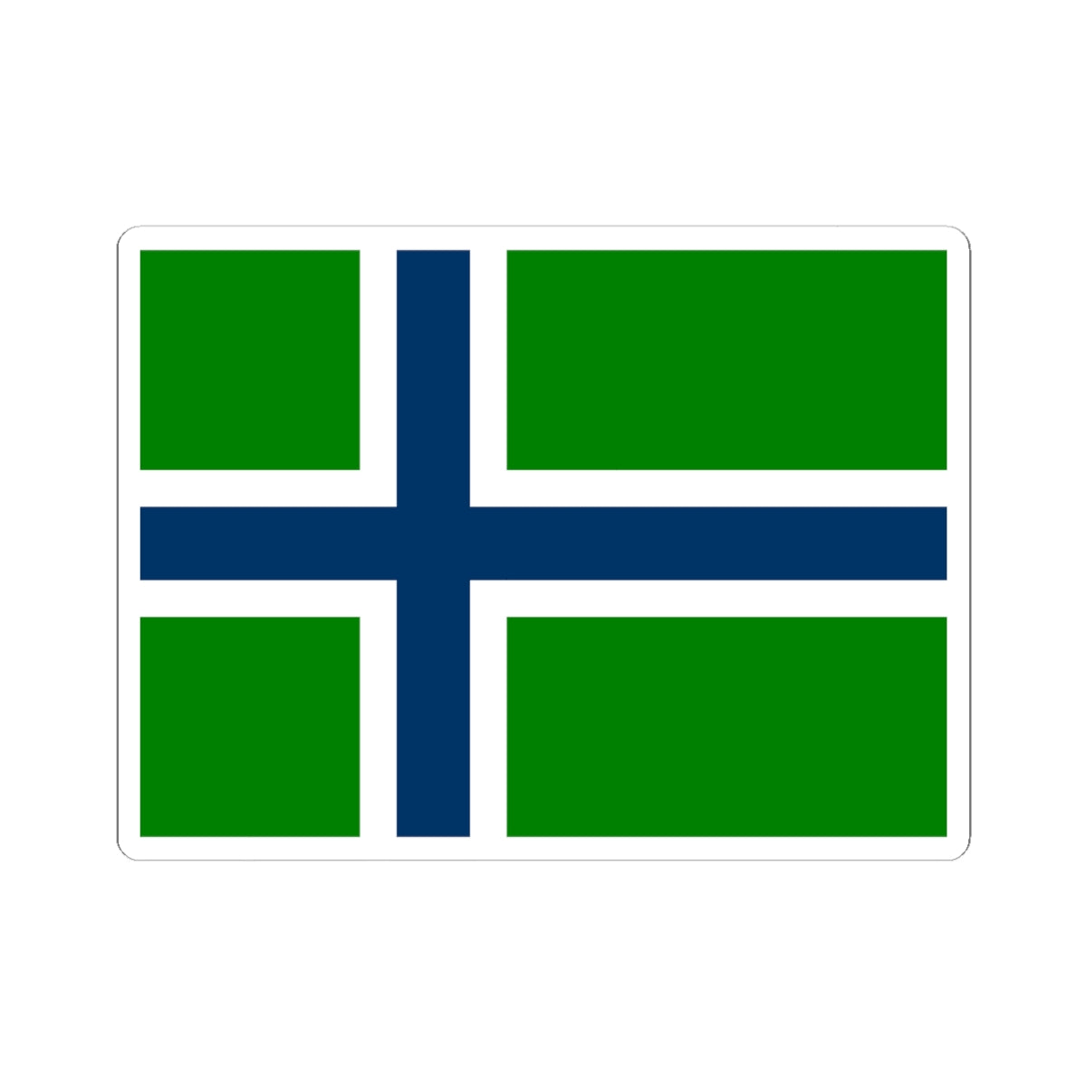 Flag of South Uist (Scotland) STICKER Vinyl Kiss-Cut Decal