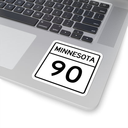 MN-90 1948 (Minnesota) (Road Sign) STICKER Vinyl Kiss-Cut Decal