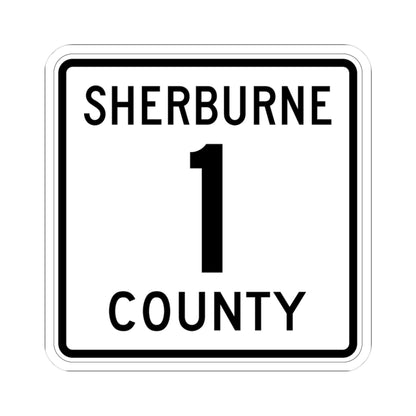 Sherburne County Route 1 (Minnesota) (Road Sign) STICKER Vinyl Kiss-Cut Decal