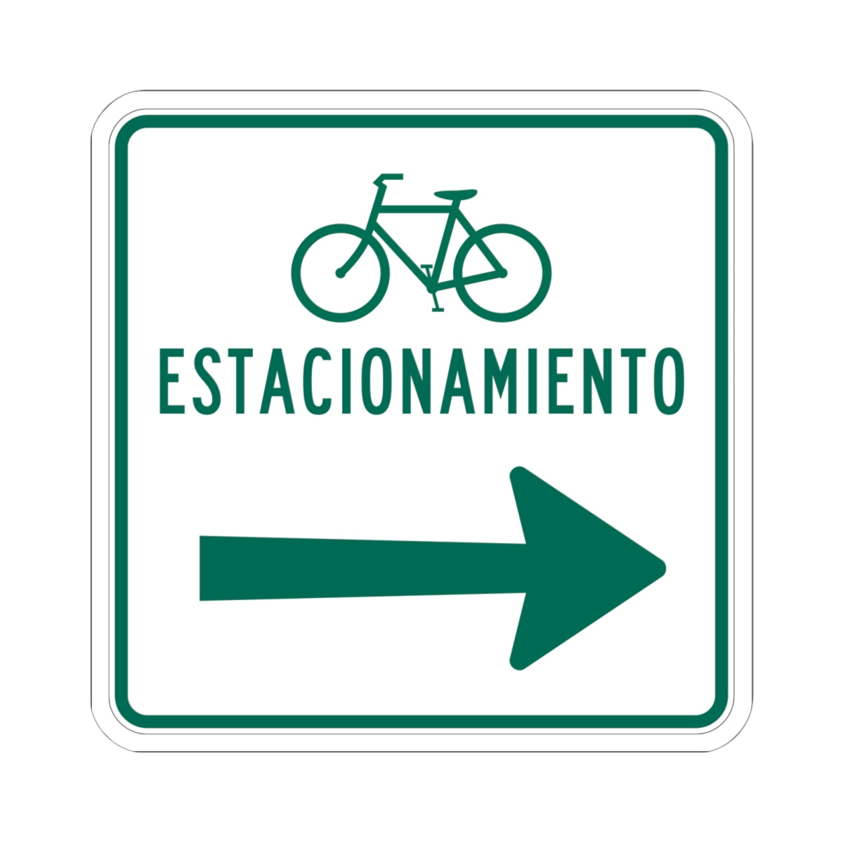 MUTCD-PR D4-3DDELETTT (Puerto Rico) (Road Sign) STICKER Vinyl Kiss-Cut Decal