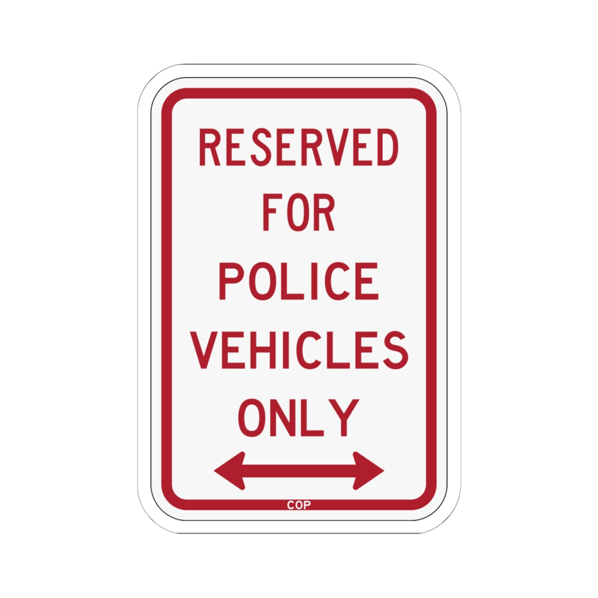 PBOT Road sign P4040D (Oregon) (Road Sign) STICKER Vinyl Kiss-Cut Decal