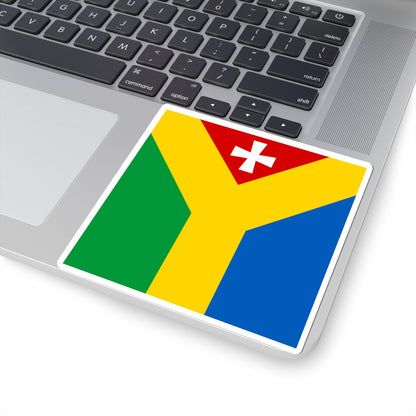 Shepetivka flag (Ukraine) STICKER Vinyl Kiss-Cut Decal