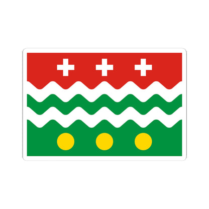 Flag of Molokovsky rayon Tver oblast (Russia) STICKER Vinyl Kiss-Cut Decal