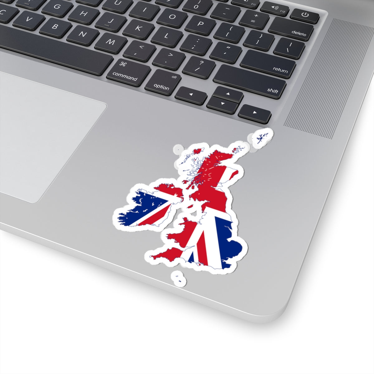 Flag map of the United Kingdom 1801-1922 (United Kingdom) STICKER Vinyl Kiss-Cut Decal