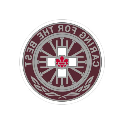 396 Field Hospital (U.S. Army) REVERSE PRINT Transparent Die-Cut STICKER 2 Inch Die-Cut Transparent - The Sticker Space