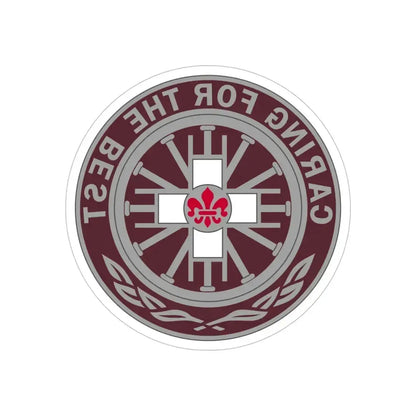 396 Field Hospital (U.S. Army) REVERSE PRINT Transparent Die-Cut STICKER 6 Inch Die-Cut Transparent - The Sticker Space