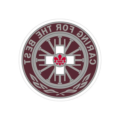 396 Field Hospital (U.S. Army) REVERSE PRINT Transparent Die-Cut STICKER - The Sticker Space