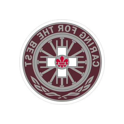 396 Field Hospital (U.S. Army) REVERSE PRINT Transparent Die-Cut STICKER - The Sticker Space