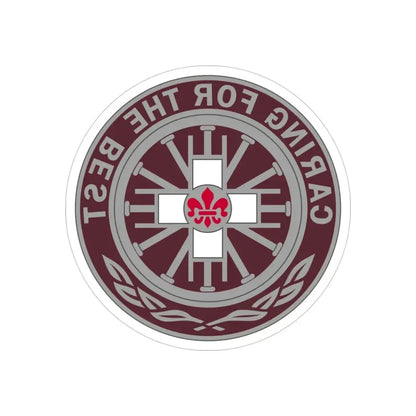 396 Field Hospital (U.S. Army) REVERSE PRINT Transparent Die-Cut STICKER - The Sticker Space
