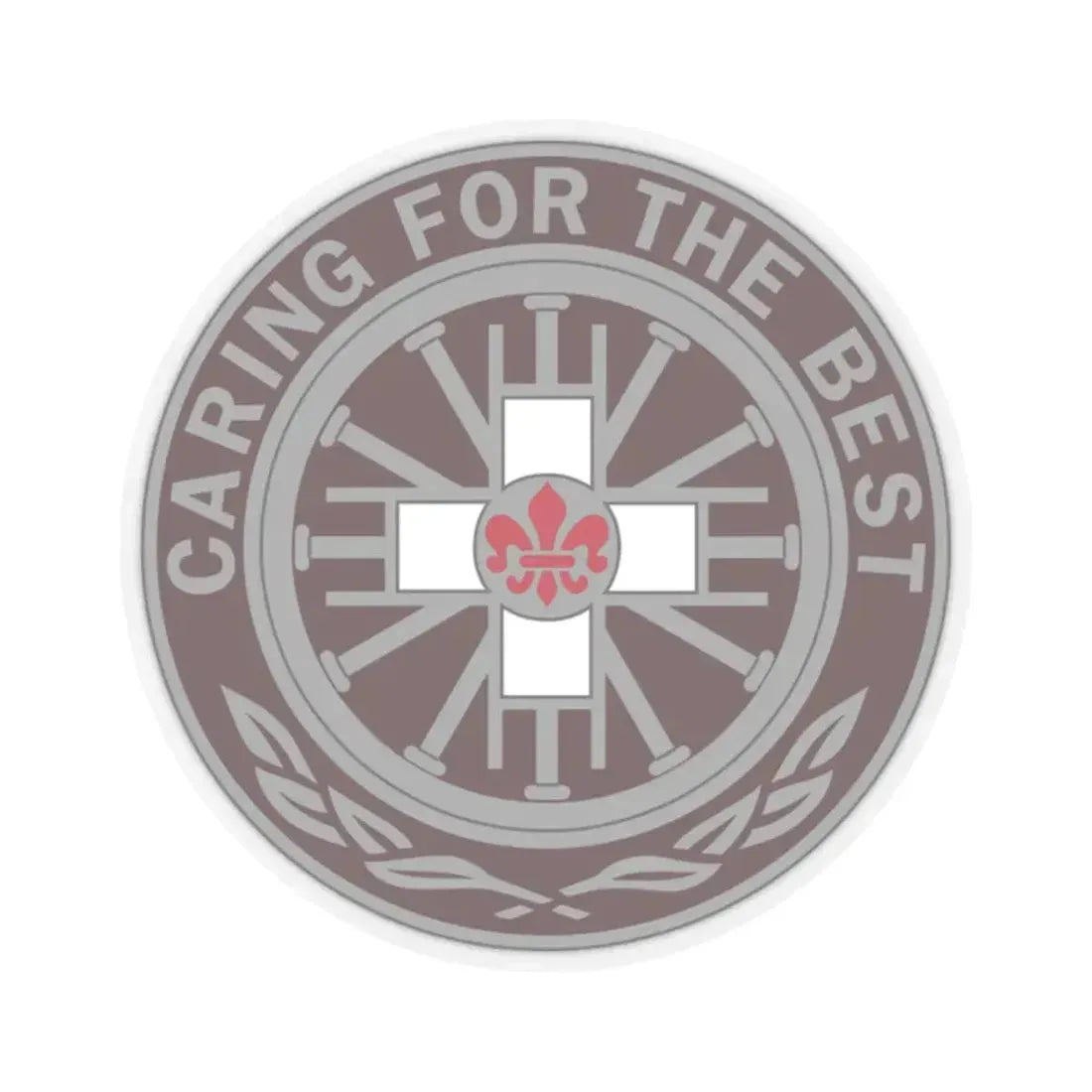 396 Field Hospital (U.S. Army) STICKER Vinyl Kiss-Cut Decal 2 Inch Transparent - The Sticker Space