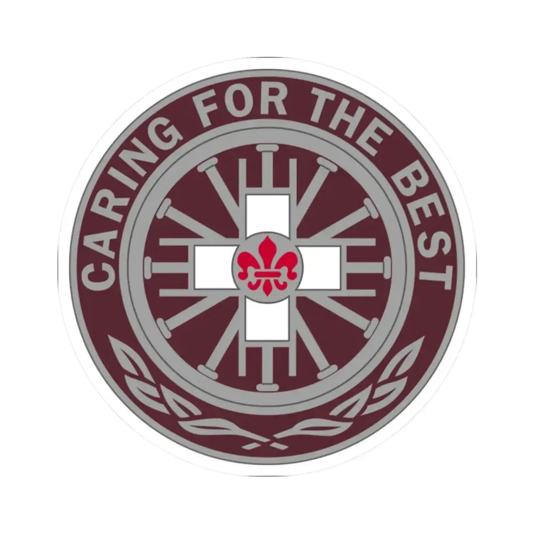 396 Field Hospital (U.S. Army) STICKER Vinyl Kiss-Cut Decal 2 Inch White - The Sticker Space