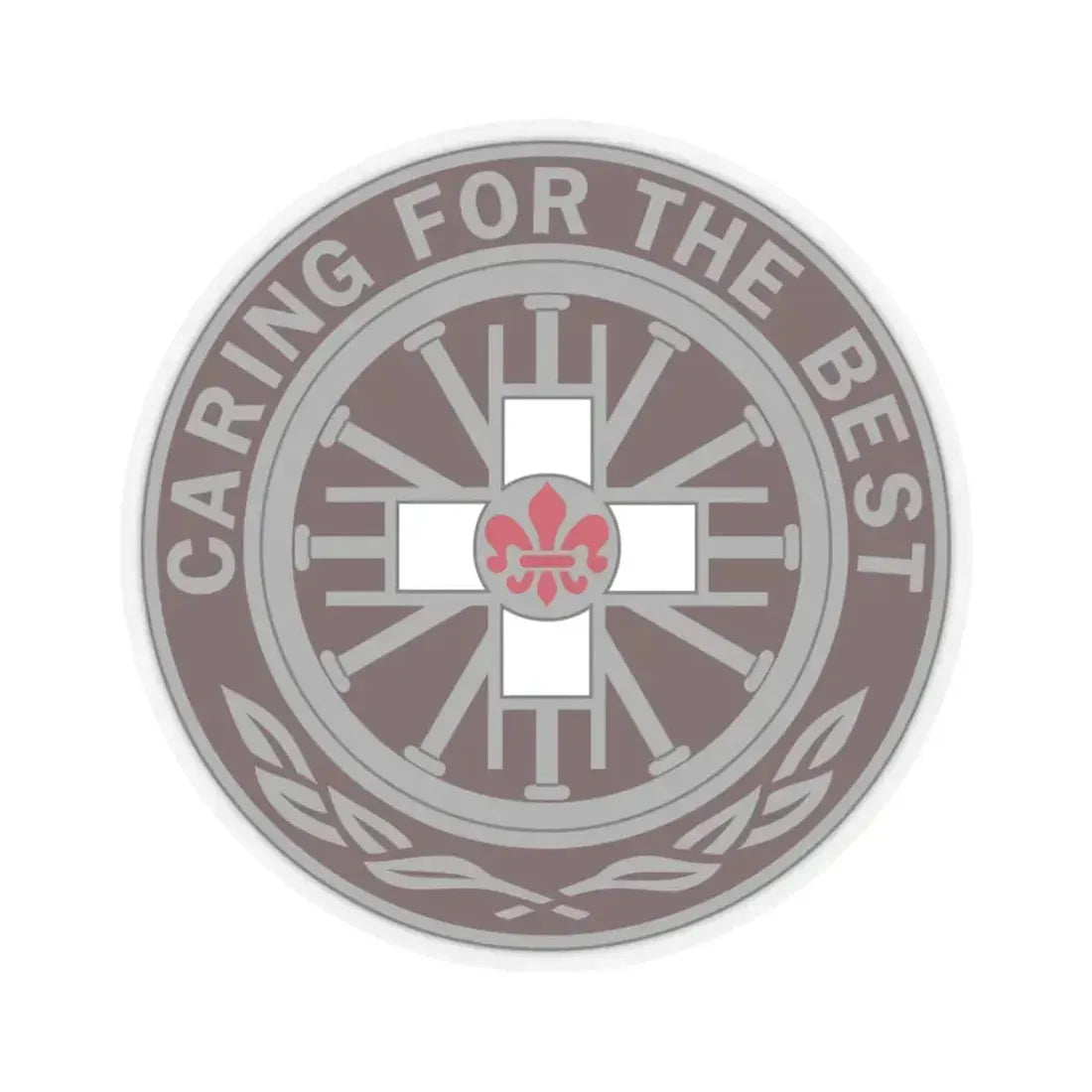 396 Field Hospital (U.S. Army) STICKER Vinyl Kiss-Cut Decal 3 Inch Transparent - The Sticker Space